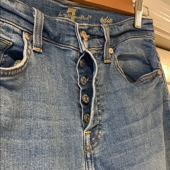 7 for All Mankind Edie High Waisted Crop Denim - Picture 2 of 3